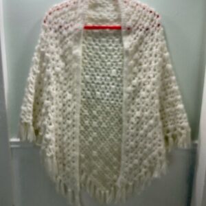 Elegant Cream Knit Women's Sweater
